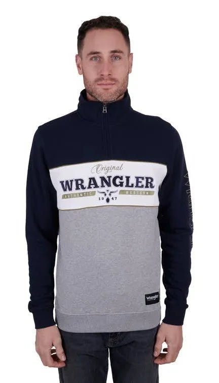 Wrangler - Mens Edward 1/4 Zip Pullover