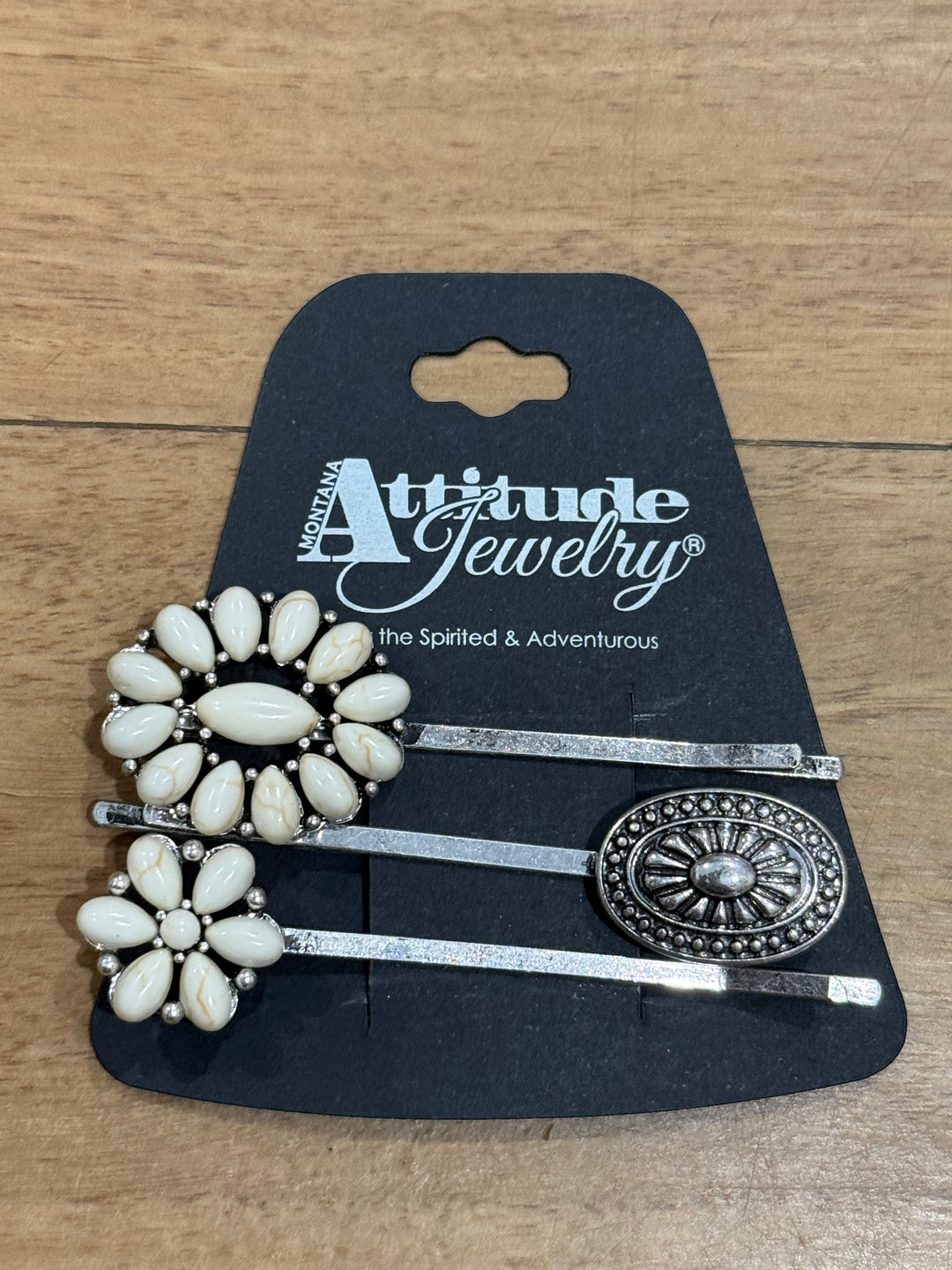 Montana Silversmiths - Buffalo Bloom Hair Pin Set