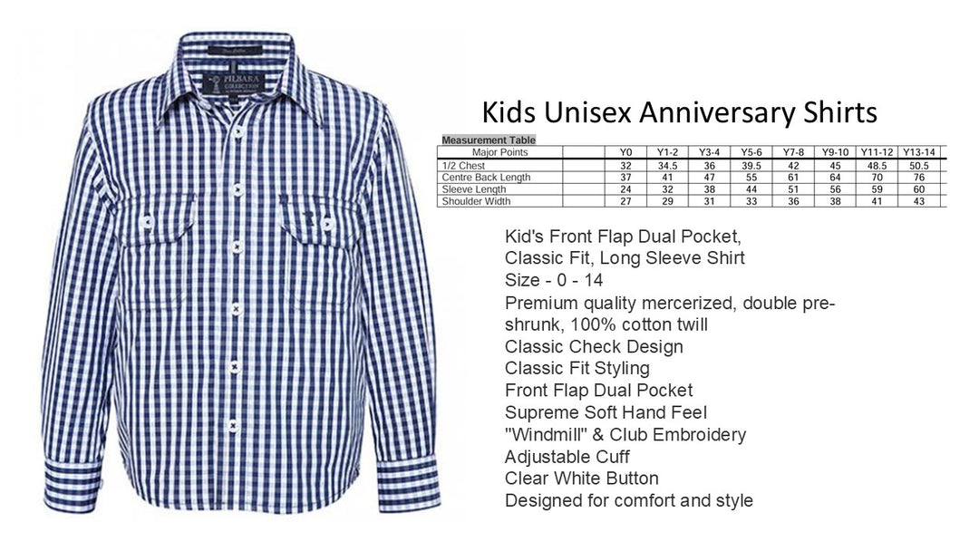 WDCA - 50 Years Celebration Kids Shirt ORDERS CLOSED