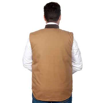 Just Country - Mens Diamantina Vest in Khaki