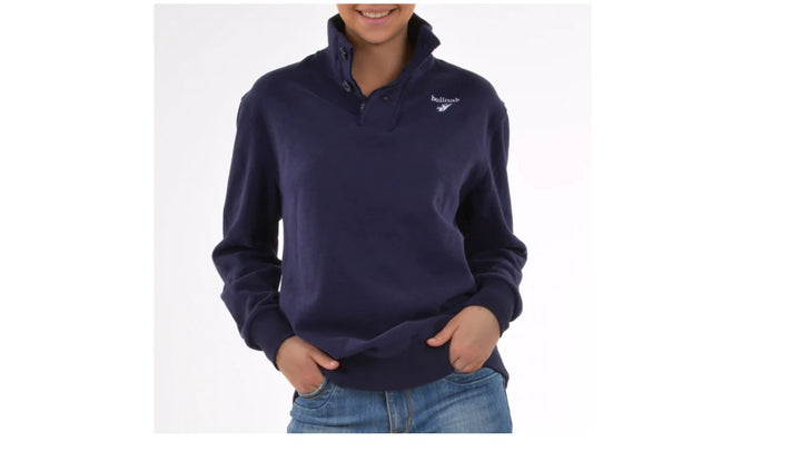 Bullrush - 3 Button Sweat in Navy