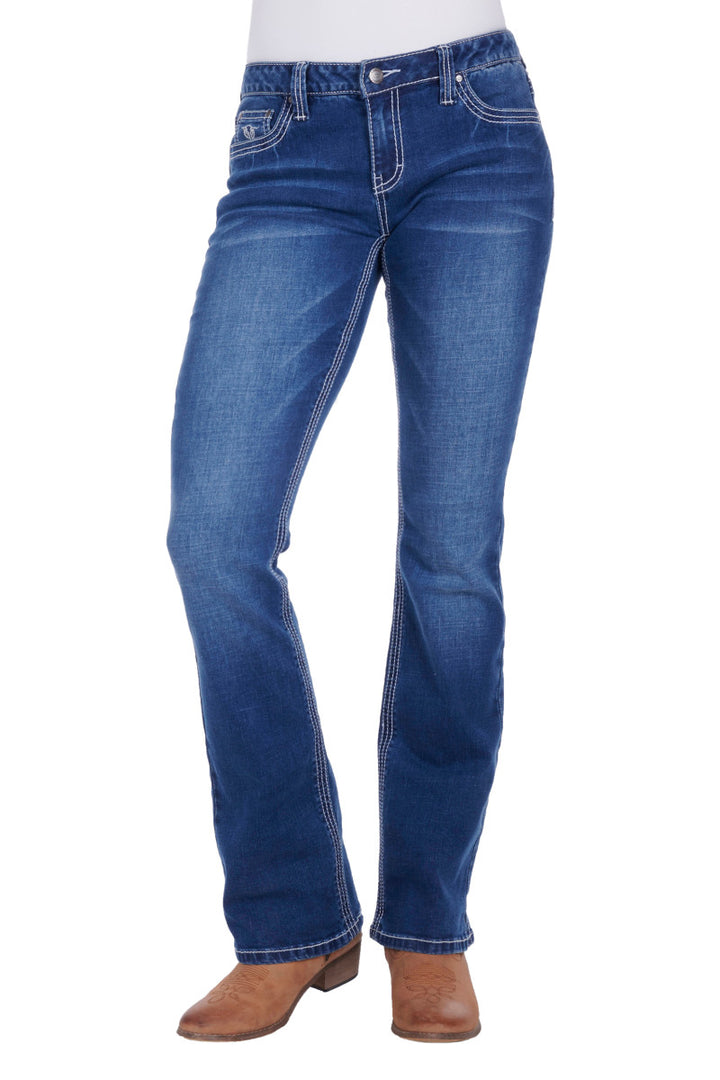 Bullzye - Womens Dahlia Boot Cut Jeans