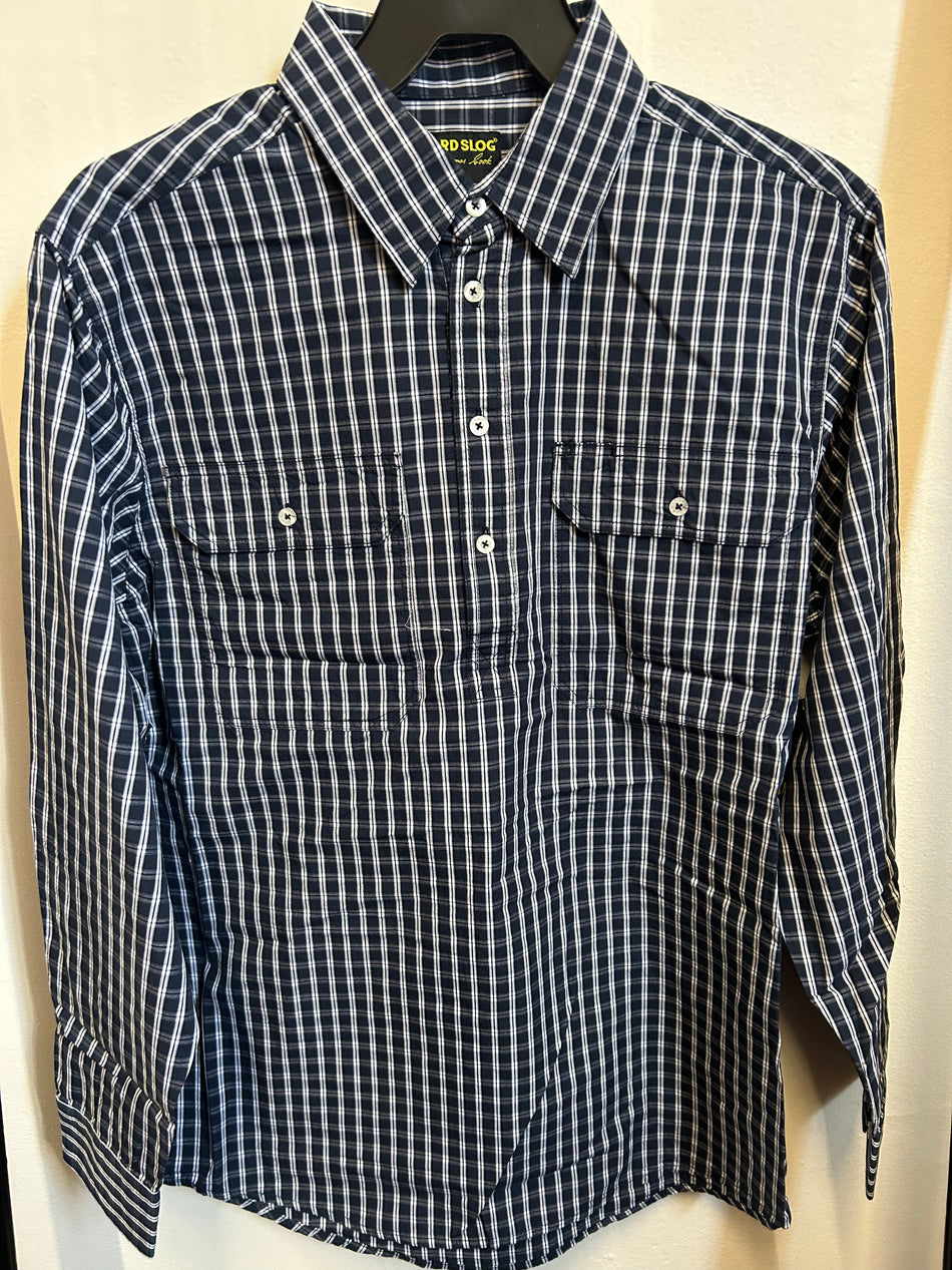 Hard Slog - Men's Alon Half Placket Long Sleeve Shirt