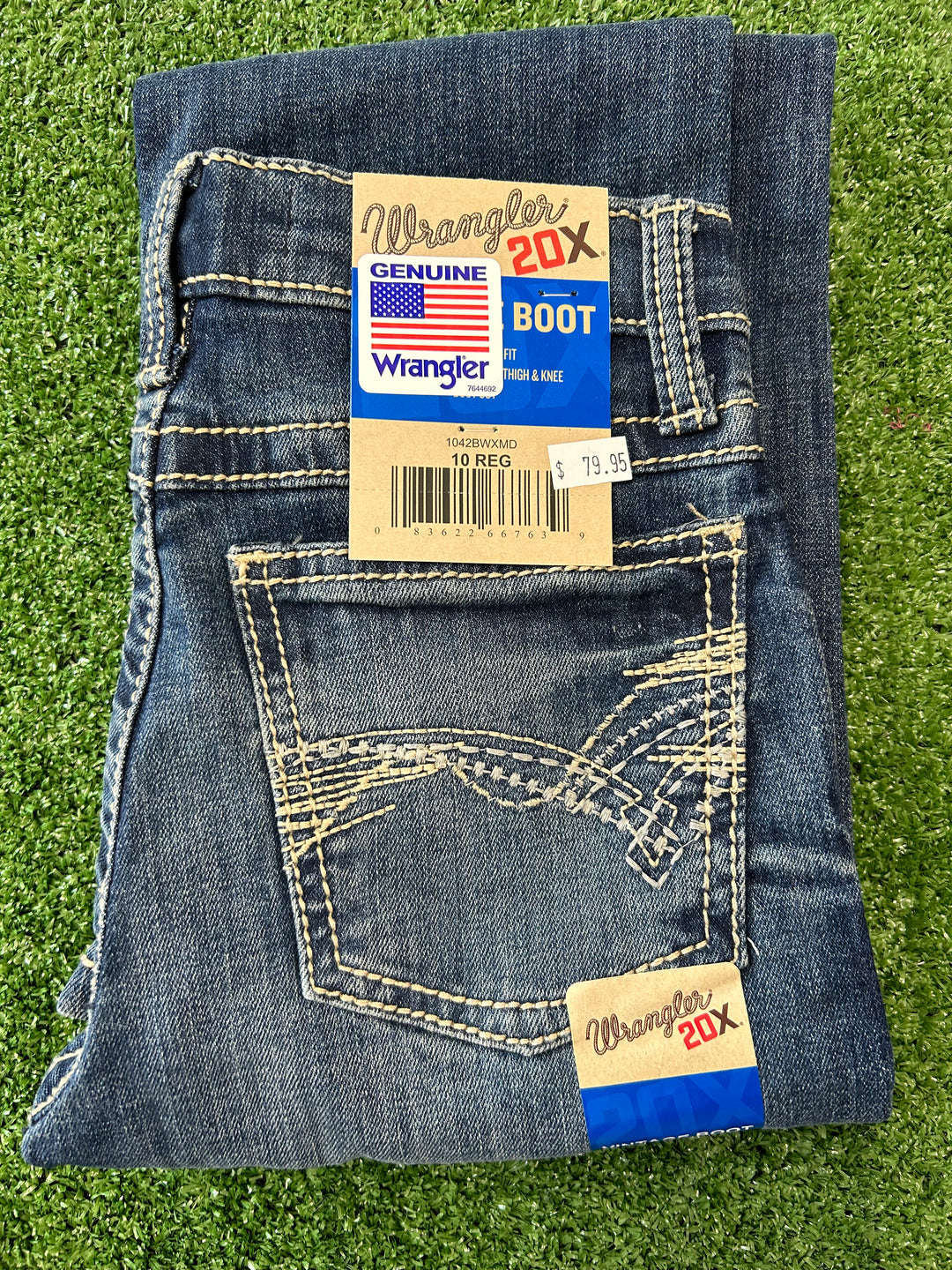 Wrangler - Boys 20x Vintage Boot Jean in Midnight (42BWXMD)