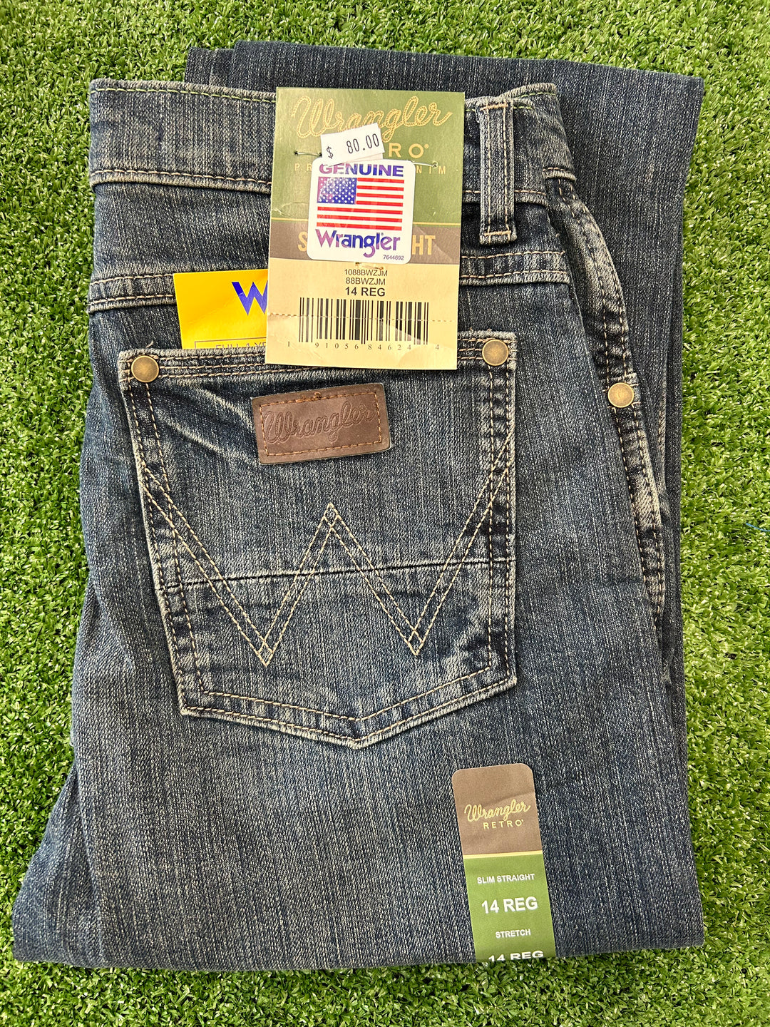 Wrangler - Boys Retro Slim Straight Jean in Jerome (88BWZJM)