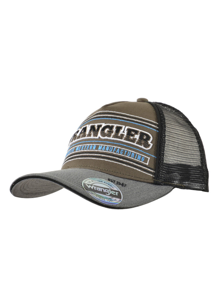 \Wrangler - Lawrence Trucker Cap In Green/Grey Marle