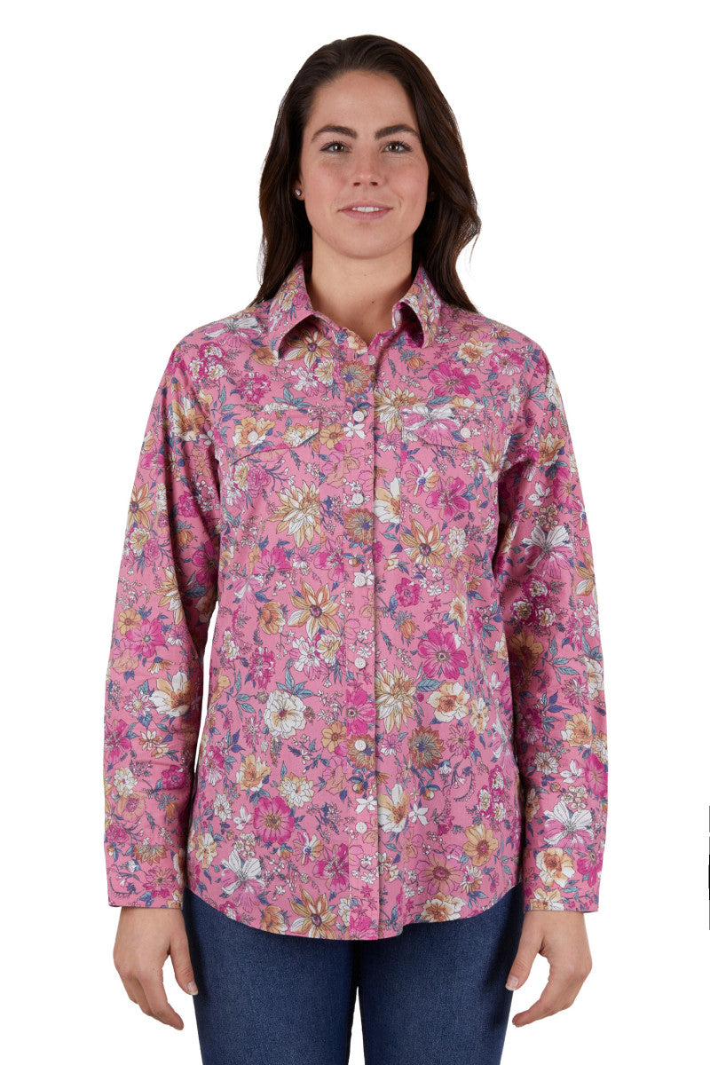 Hard Slog Women’s Naomi Full Placket Long Sleeve Shirt