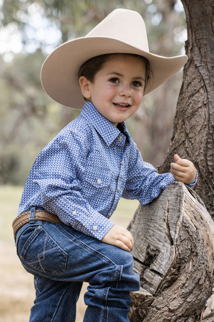 Pure Western - Boys Oliver Long Sleeve Shirt