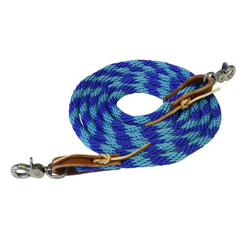 Weaver - Poly Roper Rein in Blue/Turquoise