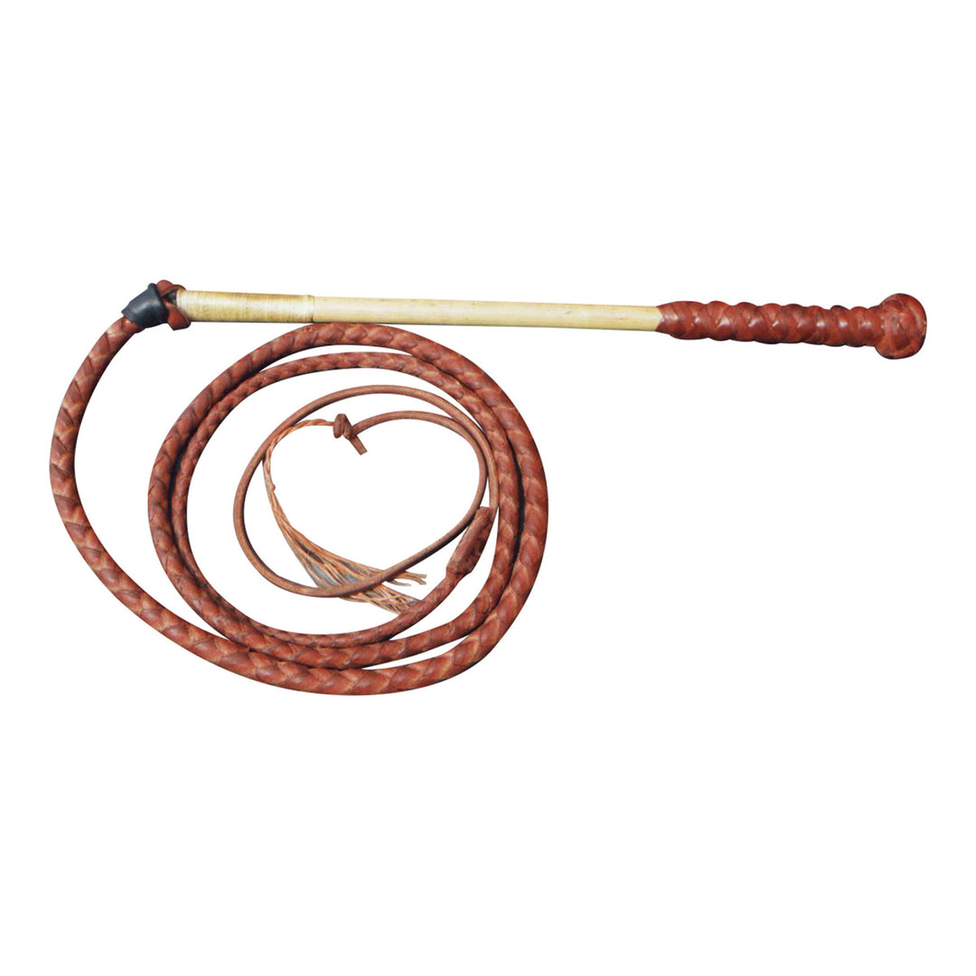 McAlister - 4 Plait Redhide Kids Yard Whip 3"