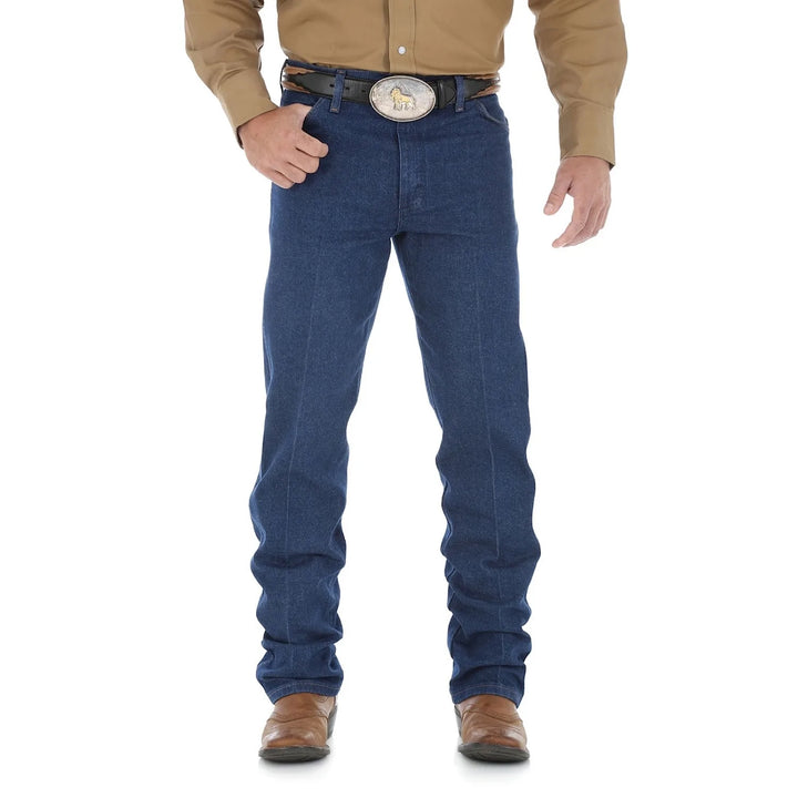 Wrangler - (13MWZPW36) Mens Cowboy Cut Original Fit Jeans Prewashed Indigo 36" Leg