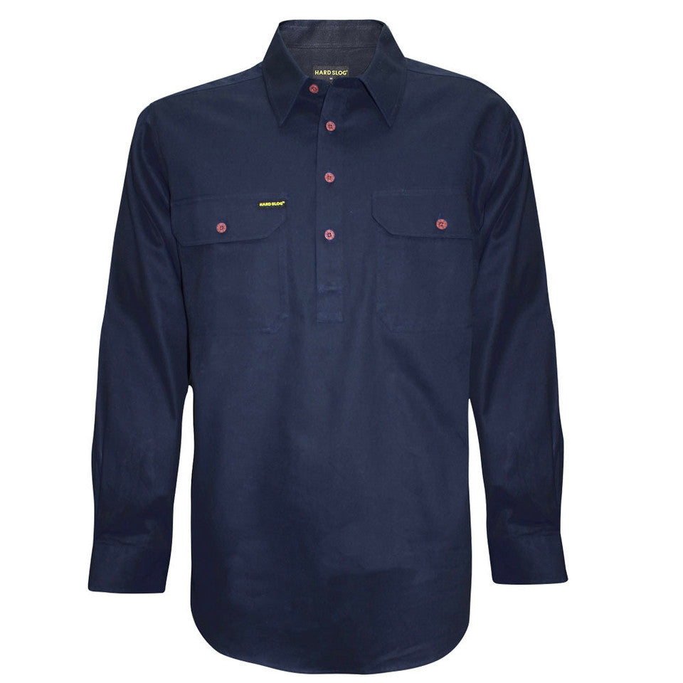 Hard Slog Men's Work Shirt in Dark Navy