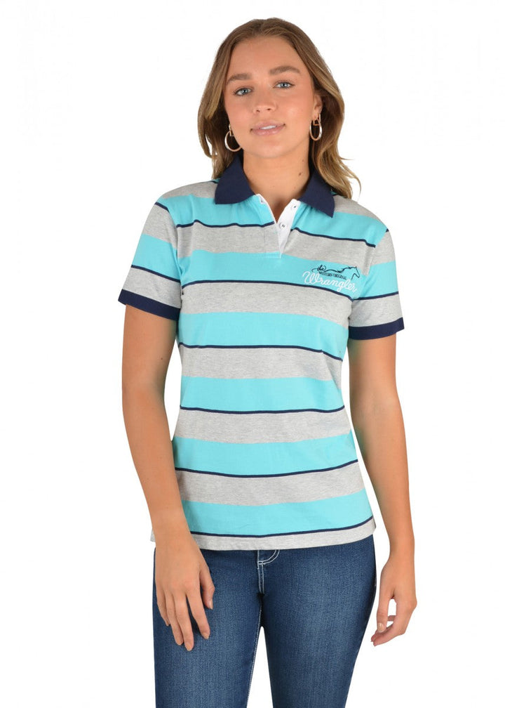 Wrangler - Womens Allie Polo in Aqua