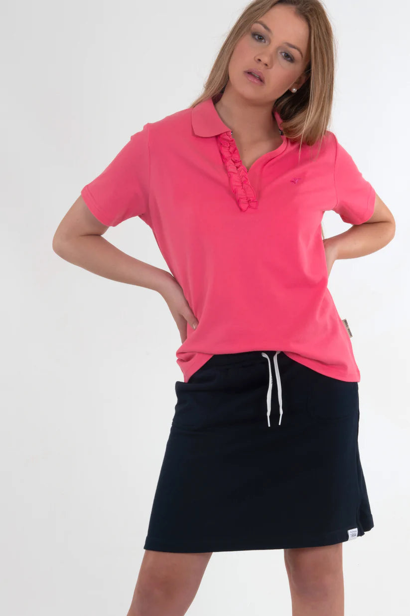 Bullrush - Ladies Eyre Polo 22 in Hot Pink