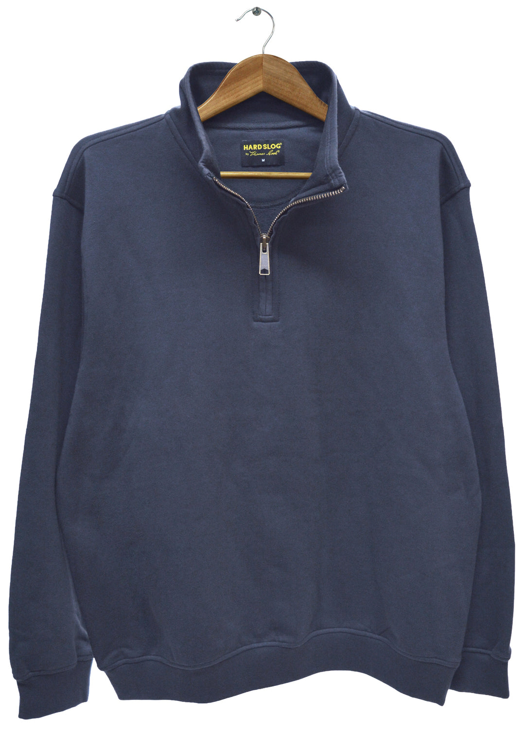 Hard Slog Mens 1/4 Zip Fleece Top in Navy