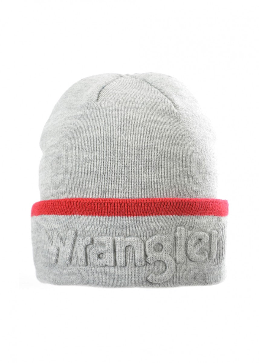 Wrangler - Logo Beanie in Grey