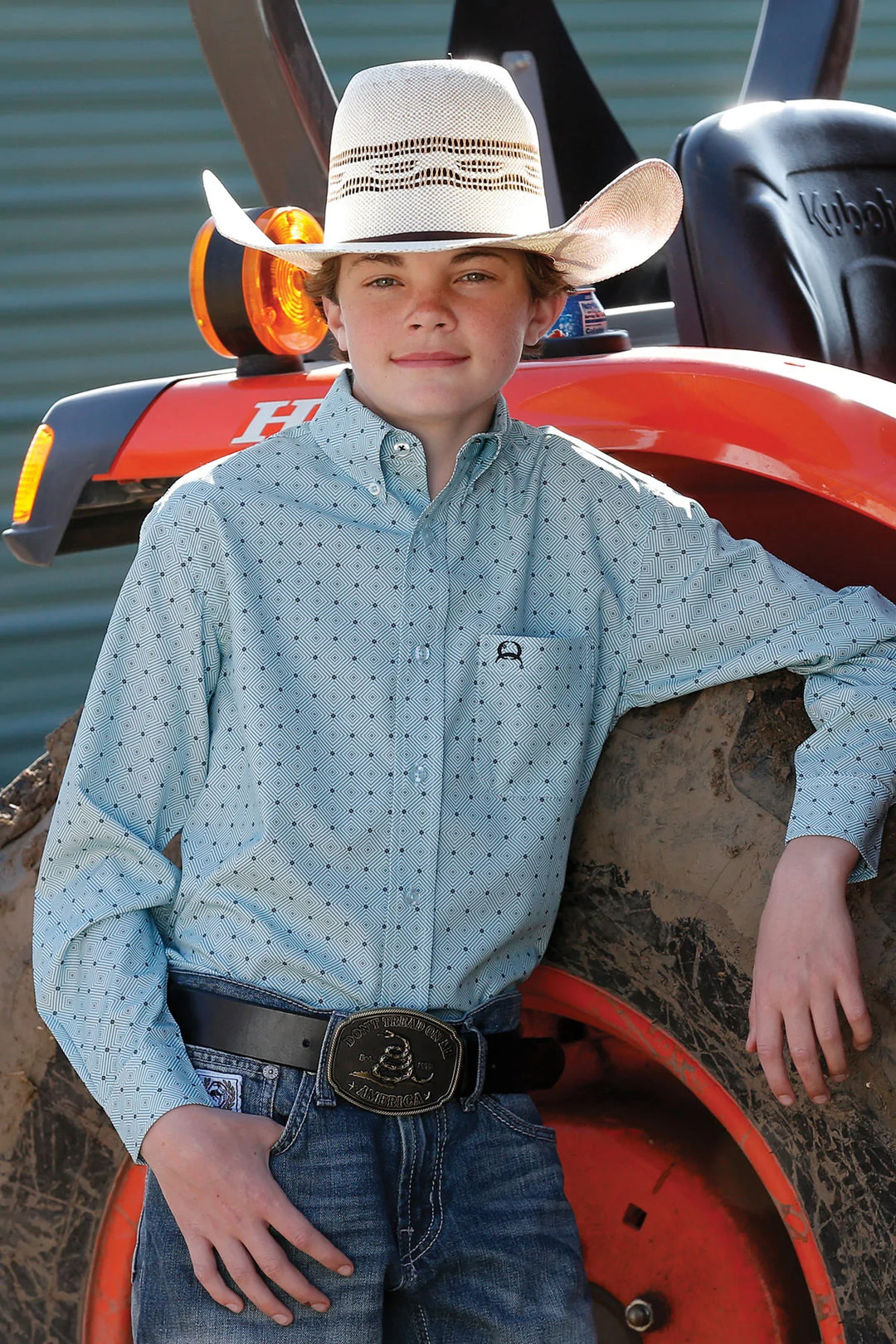 Cinch - Boys Shirt Long Sleeve Western Arenaflex Button Down