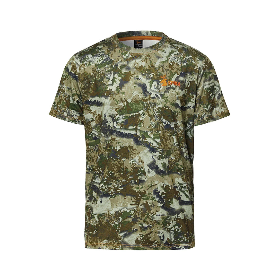 Spika - Mens Trail T-shirt in Biarri Camo