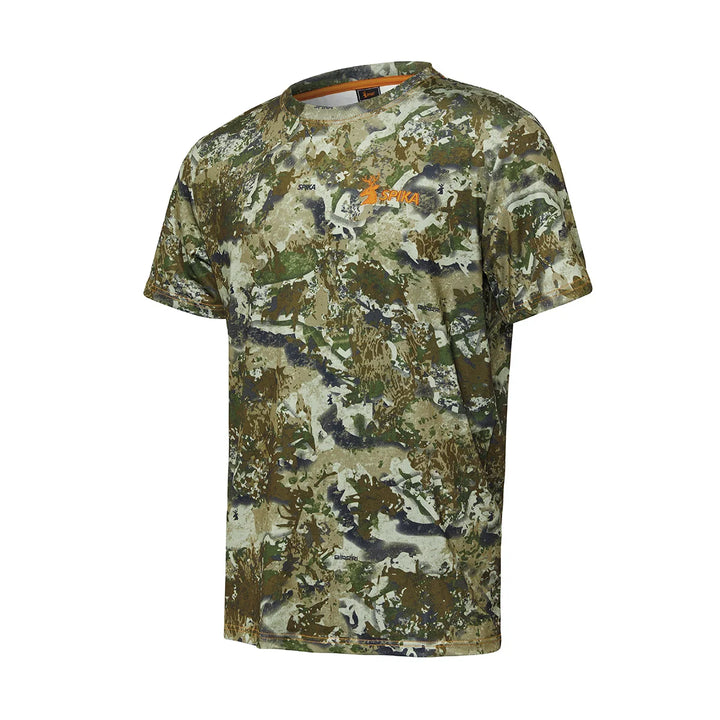 Spika - Mens Trail T-shirt in Biarri Camo