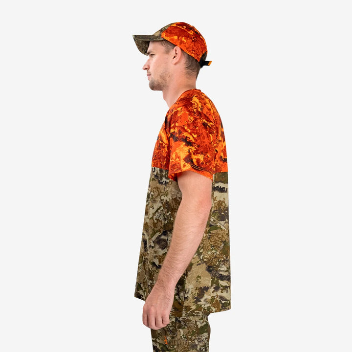 Spika - Mens Trail T-shirt in Biarri Blaze