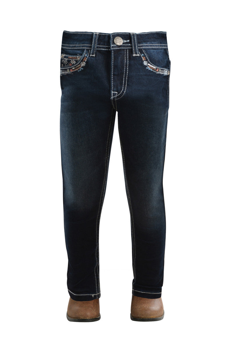 Pure Western - Girls Anjelica Slim Leg Jean