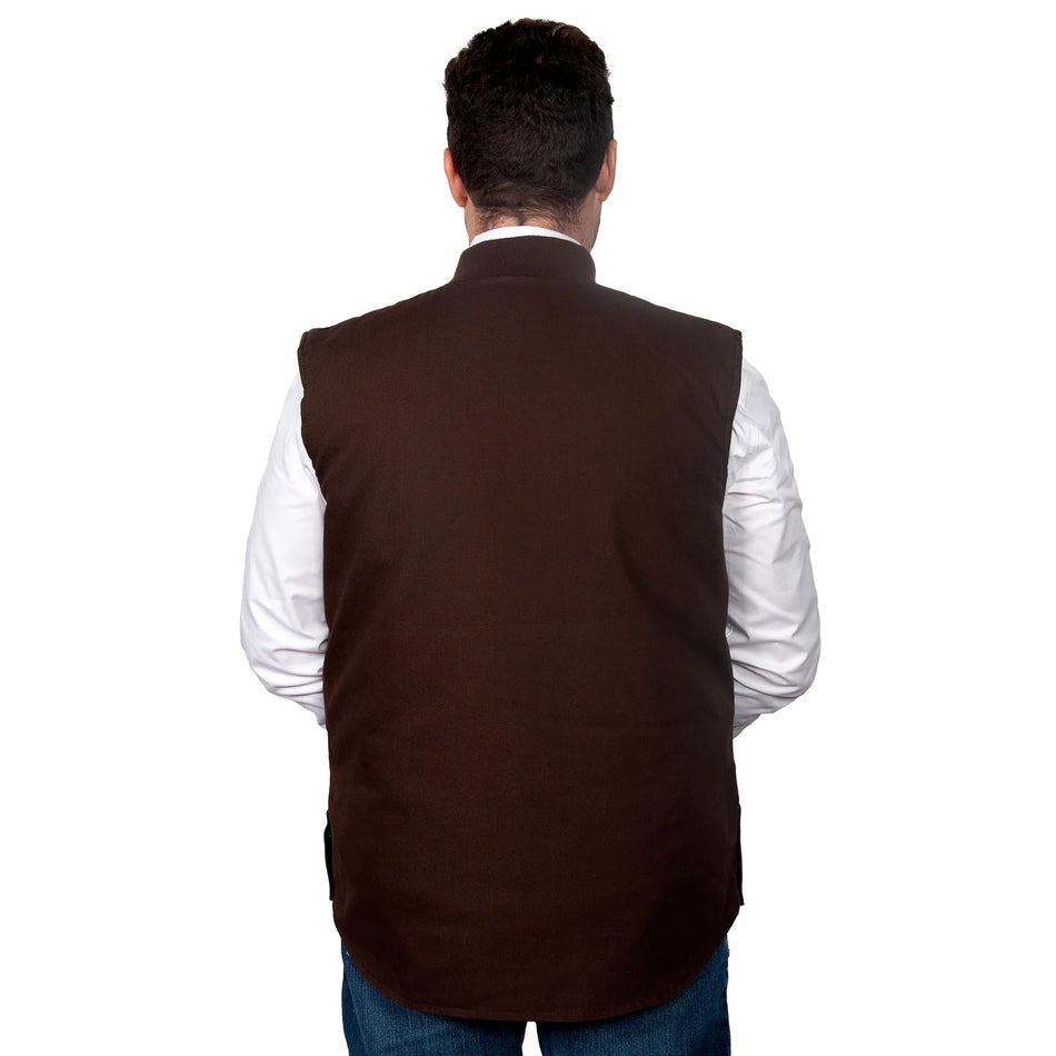 Just Country - Mens Diamantina Vest In Chocolate
