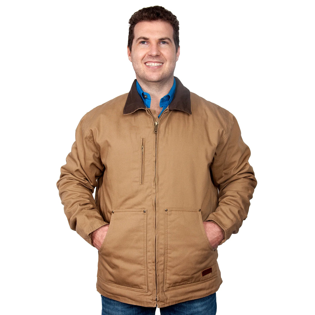 Just Country - Mens Diamantina Jacket in Khaki