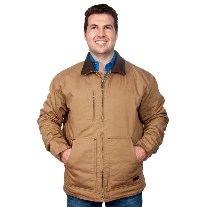 Just Country - Mens Diamantina Jacket in Khaki