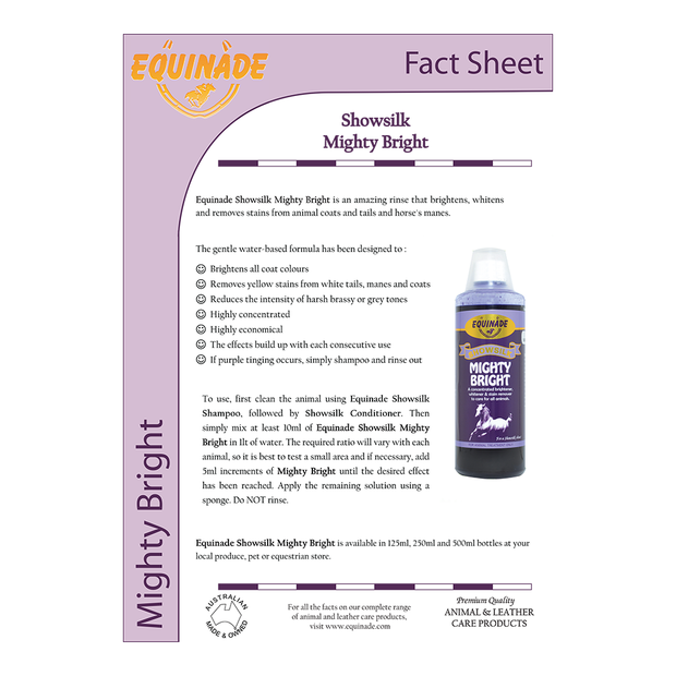 Equinade - Showsilk Mighty Bright 500ml