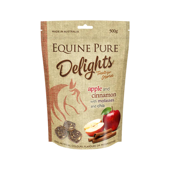 Equine Pure Delights - Apple and Cinnamon with molasses and chia 500g