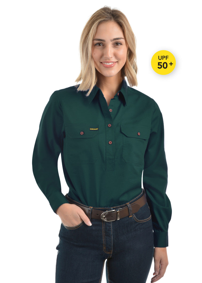 Hard Slog Women's Work Shirt in Forest