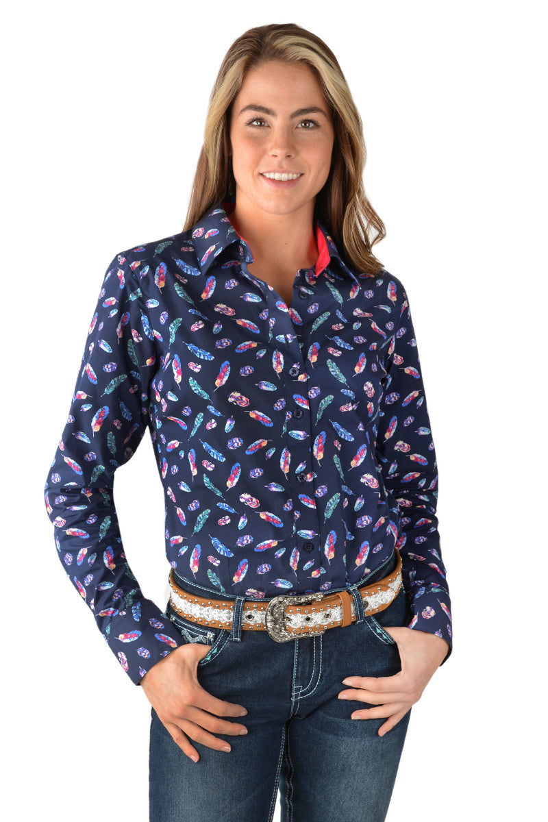 Pure Western - Ladies Harlene Print long Sleeve Shirt