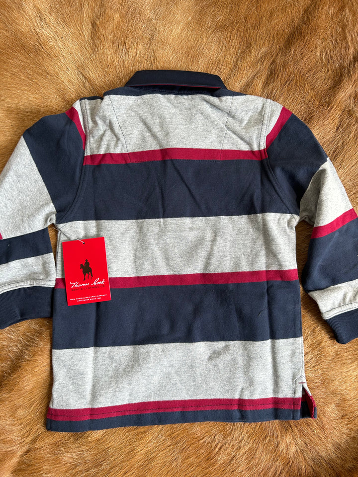 Wrangler - Boys Kingsbury Stripe Rugby