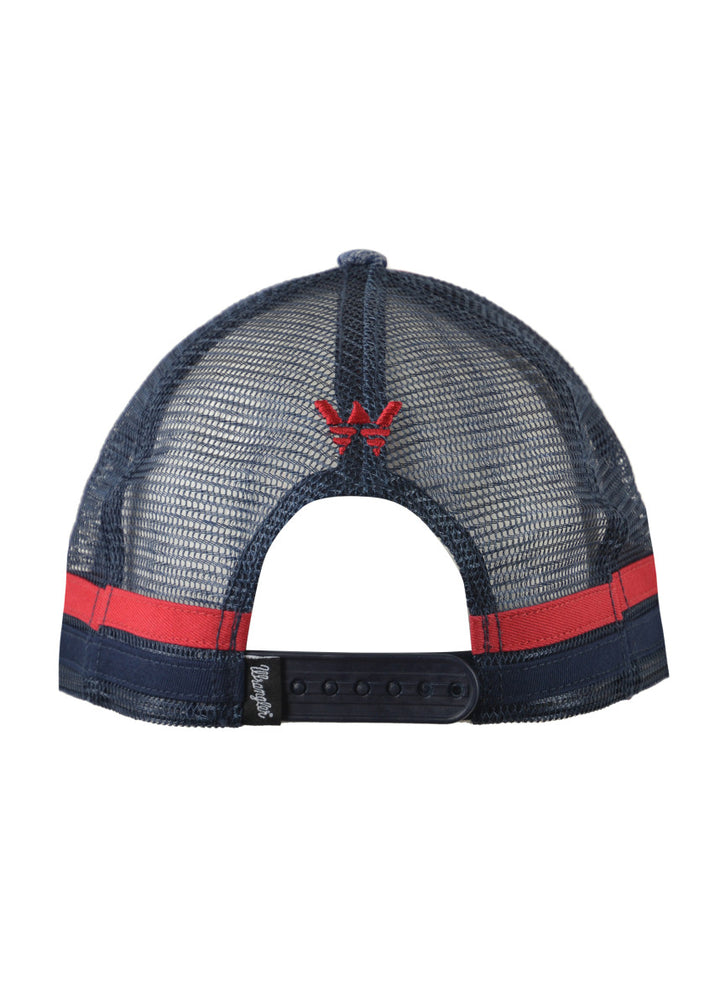 Wrangler - Jake Square Front Trucker Cap in Navy