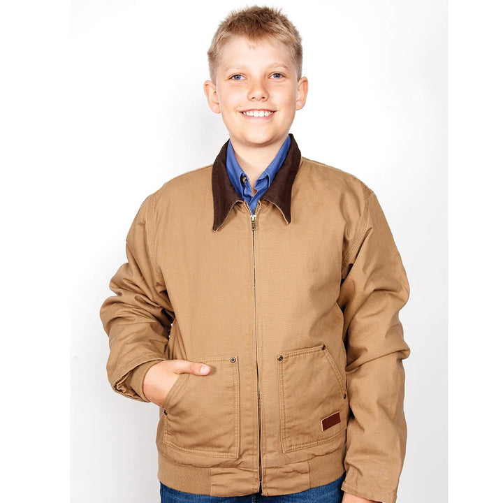 Just Country - Kids Diamantina Jacket in Khaki