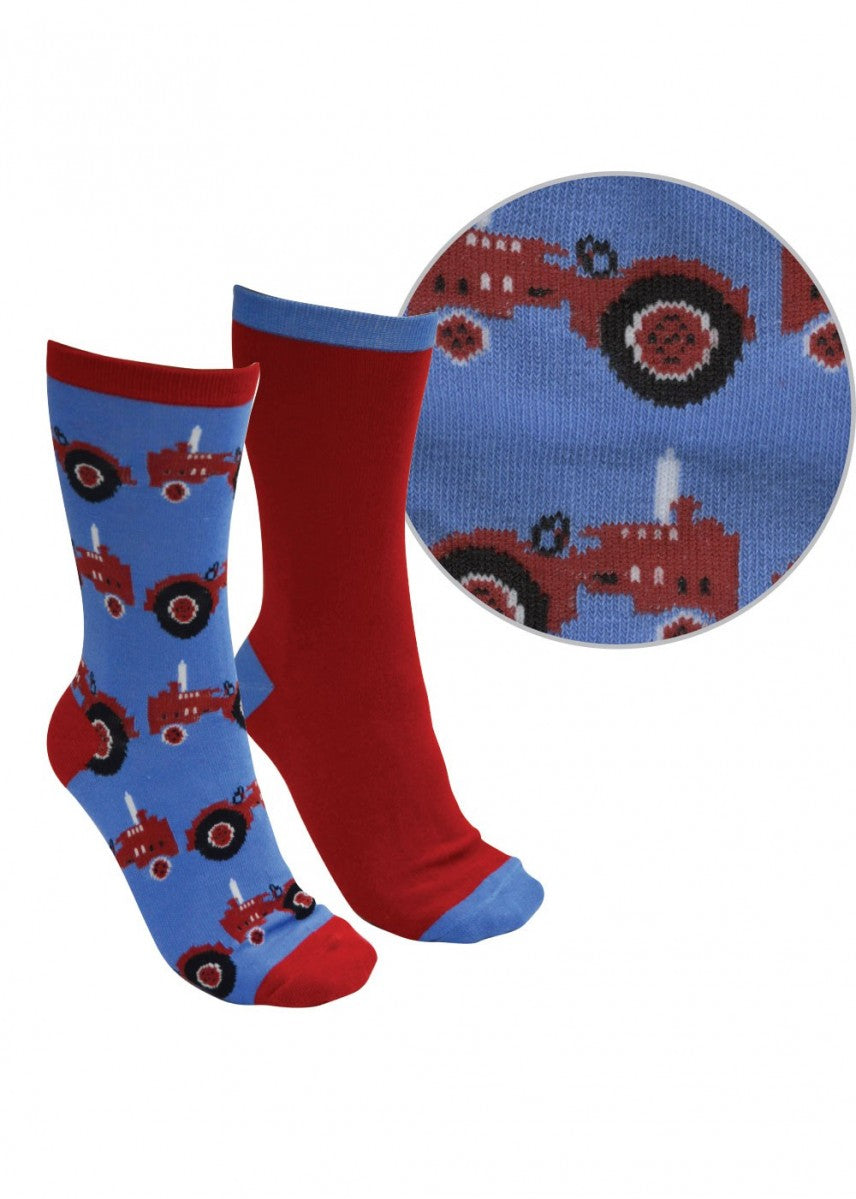 Thomas Cook - Kids Red/Tractor Farmyard Socks