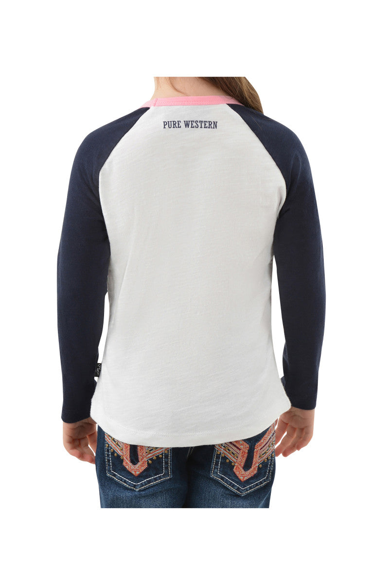 Pure Western - Girls Lucky Long Sleeve Tee