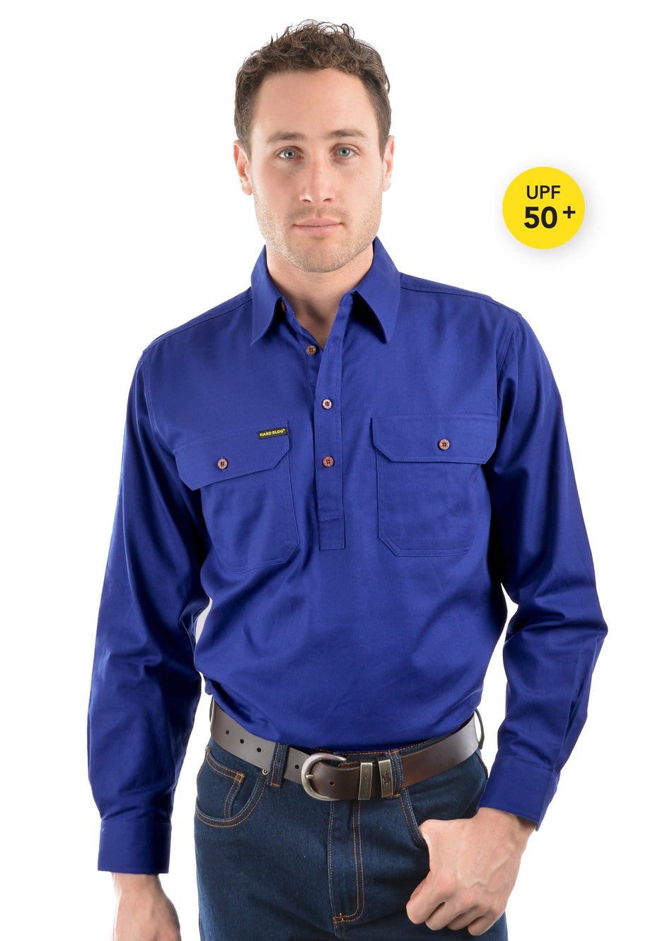 Hard Slog Men's Work Shirt in Royal Blue