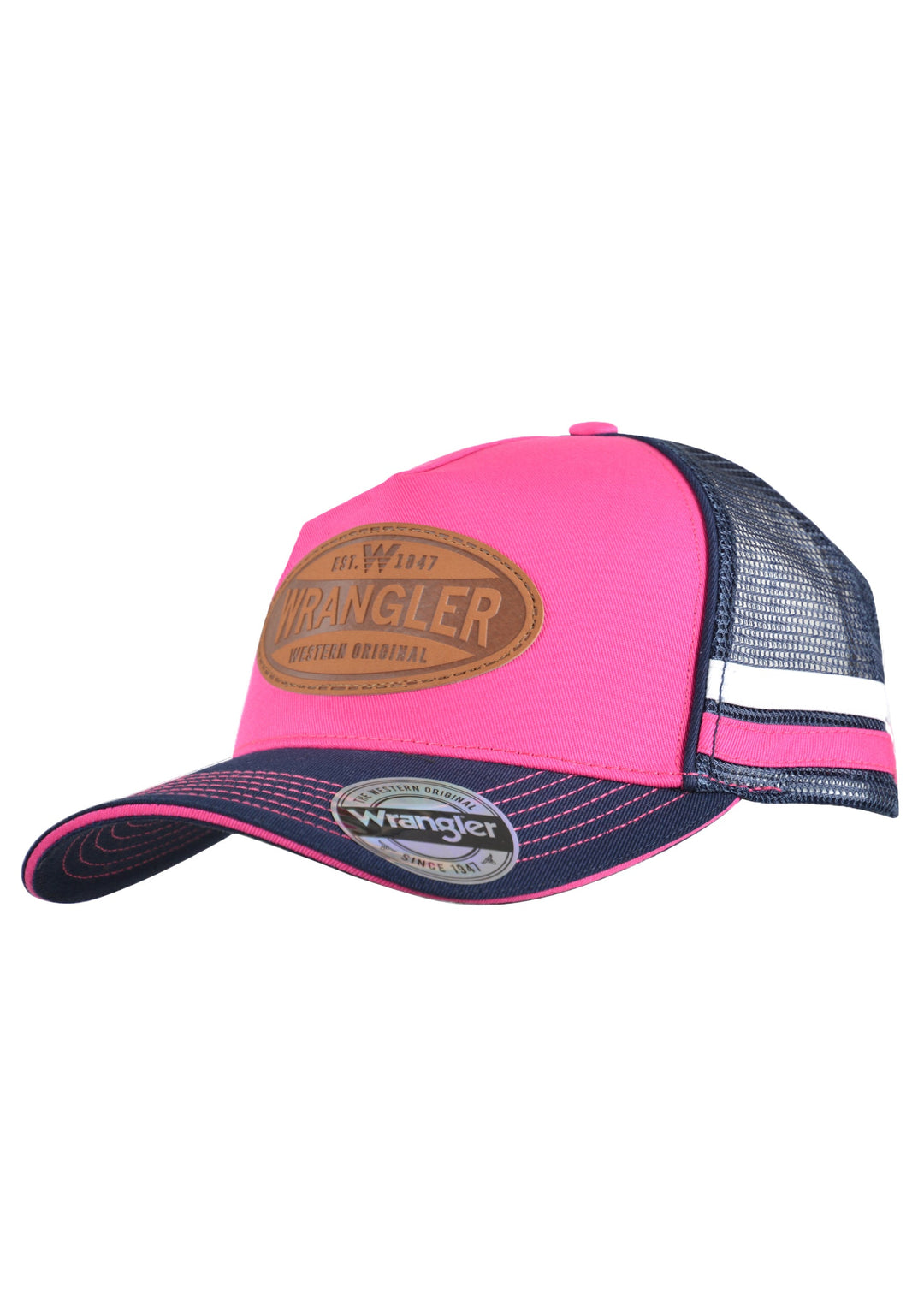 Wrangler - Square Front Trucker Cap in Pink