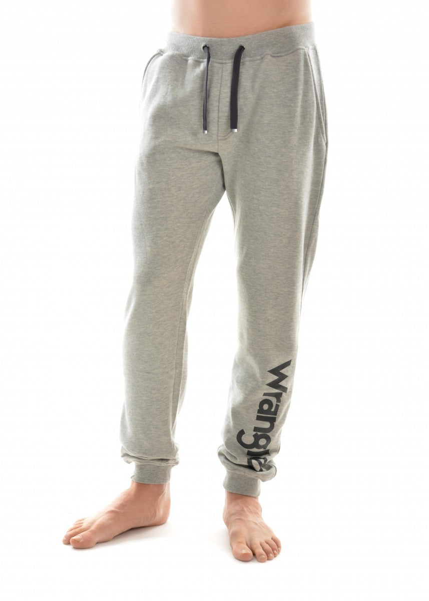 Wrangler - Mens Logo Trackpant in Grey