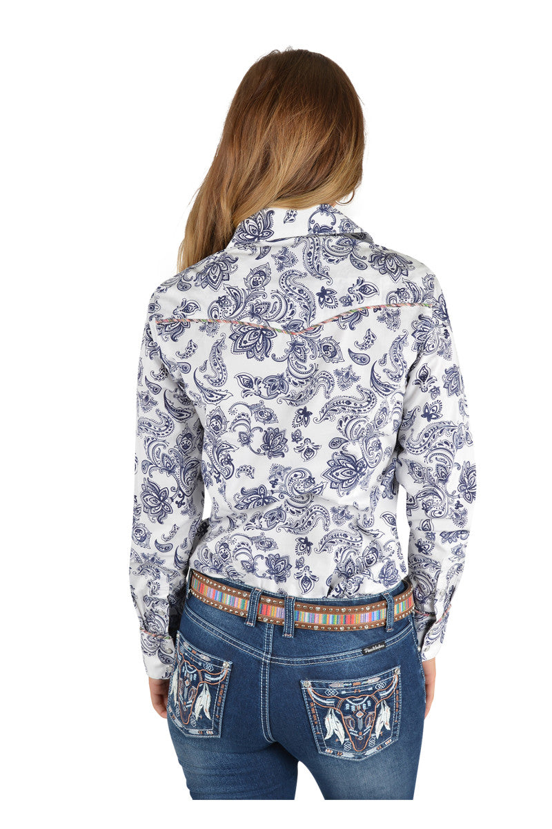 Pure Western - Ladies Velma Print Western Shirt